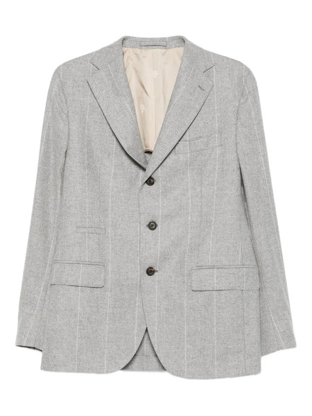  Eleventy Pinstripe Suit - Grey 