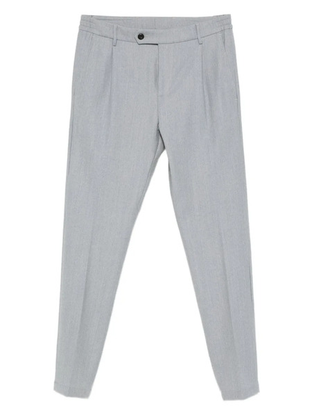  Eleventy Pleated-front Trousers - Blue 
