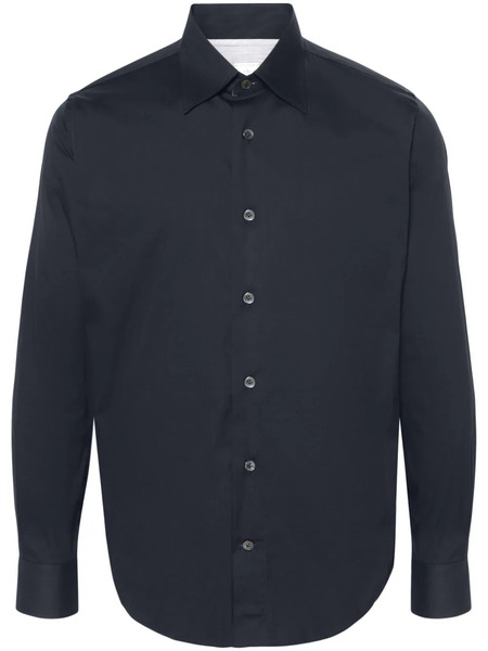  Eleventy Pointed-collar Shirt - Blue 