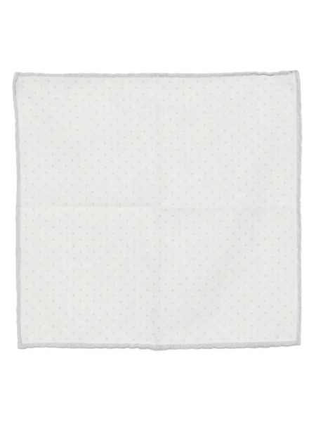  Eleventy Polka-dot Pocket Square - White 