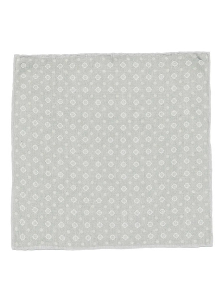  Eleventy Printed Pocket Square - Grey 