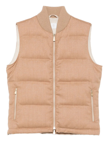  Eleventy Quilted Gilet - Neutrals 