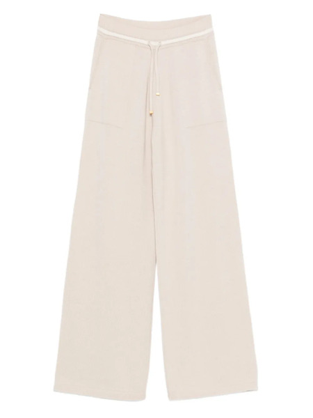  Eleventy Ribbed Drawstring Trousers - Neutrals 