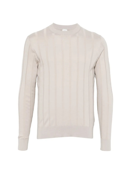  Eleventy Ribbed Round-neck Sweater - Neutrals 
