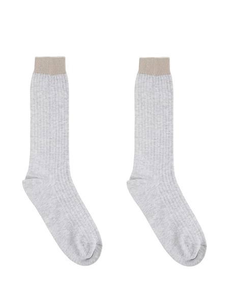  Eleventy Ribbed Socks - Grey 