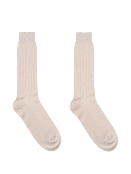  Eleventy Ribbed Socks - Neutrals 