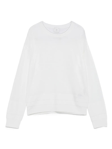  Eleventy Round-neck Wool Sweater - White 