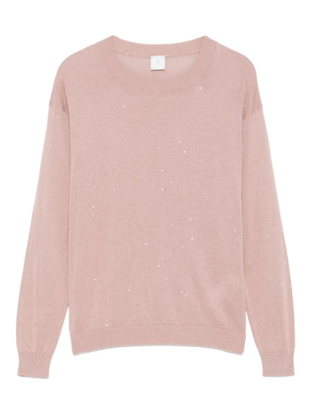  Eleventy Sequin-embellished Round-neck Sweater - Pink 