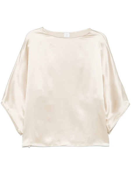  Eleventy Silk Blouse - Neutrals 