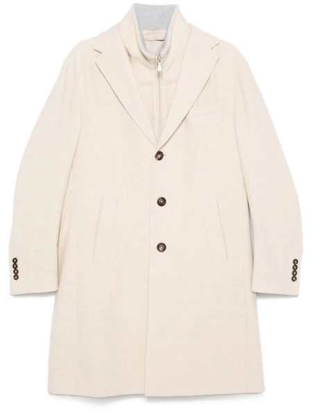 Eleventy Single-breasted Coat - Neutrals 