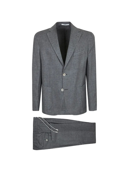  Eleventy Single-breasted Notched-lapel Blazer - Grey 