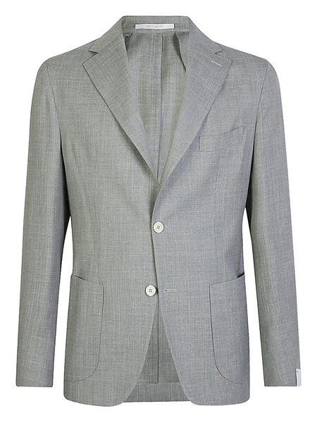  Eleventy Single-breasted Patch-pocket Blazer - Grey 