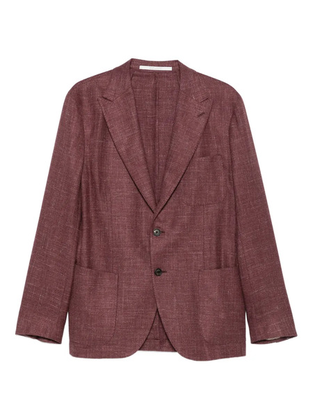  Eleventy Single-breasted Patch-pocket Blazer - Red 