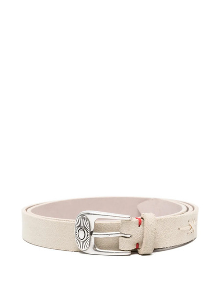  Eleventy Stitched Leather Belt - Neutrals 