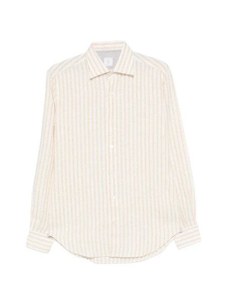  Eleventy Striped-pattern Shirt - Neutrals 