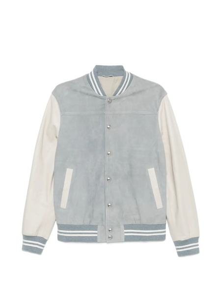  Eleventy Striped-trim Jacket - Blue 