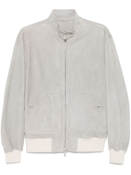  Eleventy Suede Jacket - Grey 