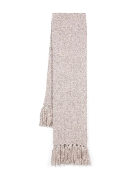  Eleventy Tassel-detail Scarf - Neutrals 