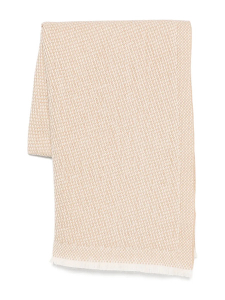  Eleventy Textured-weave Scarf - Neutrals 