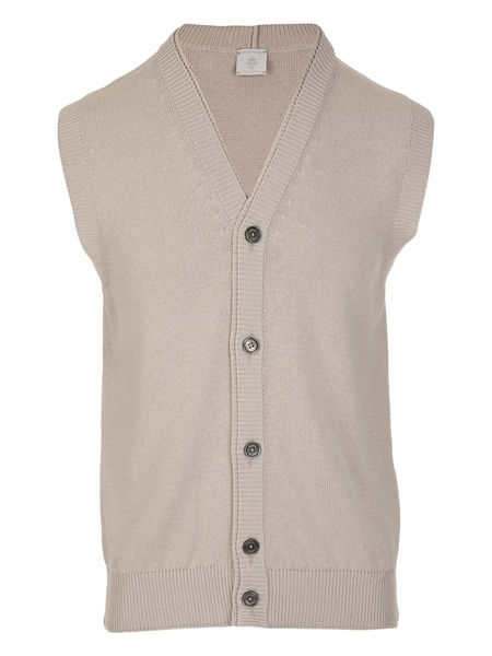  Eleventy V-neck Buttoned Gilet - Neutrals 