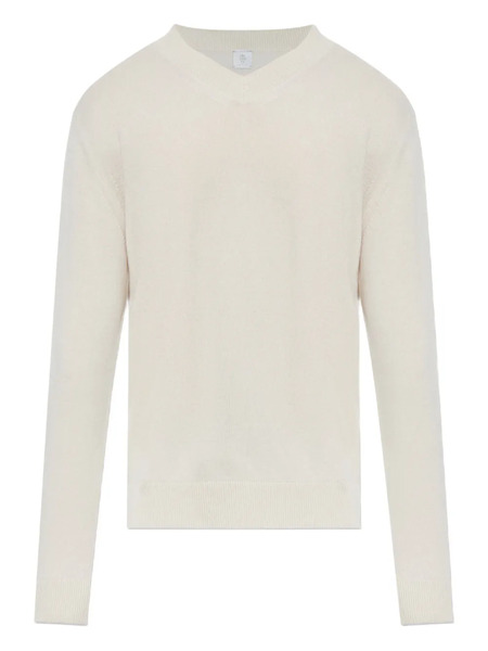  Eleventy V-neck Jumper - Neutrals 
