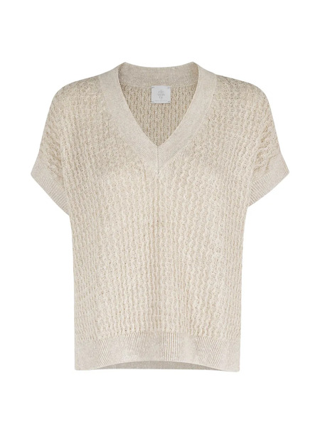  Eleventy V-neck Top - Neutrals 