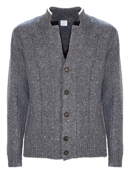  Eleventy Wool-cashmere Blend Cardigan - Grey 