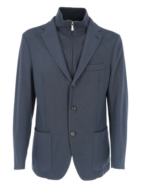  Eleventy Zip Buttons Blazer - Blue 