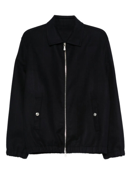  Eleventy Zip-fastening Bomber Jacket - Blue 