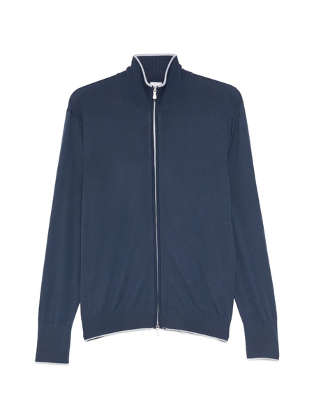  Eleventy Zip-front Cardigan - Blue 