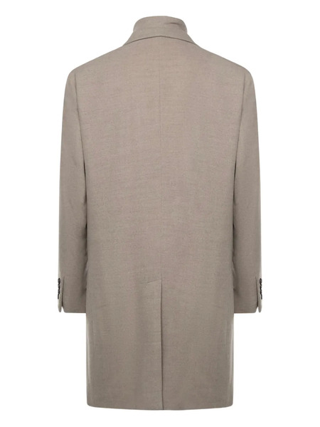  Eleventy Zip Single-breasted Coat - Grey 
