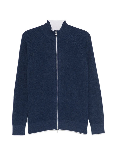  Eleventy Zip-up Cardigan - Blue 