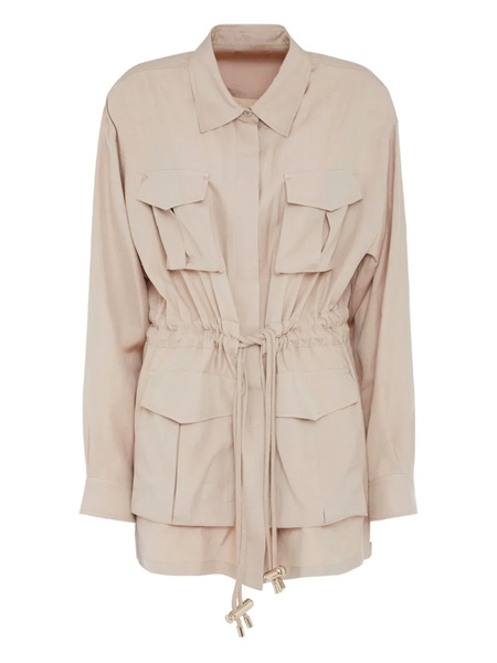  Elie Saab Drawstring-waist Jacket - Neutrals 