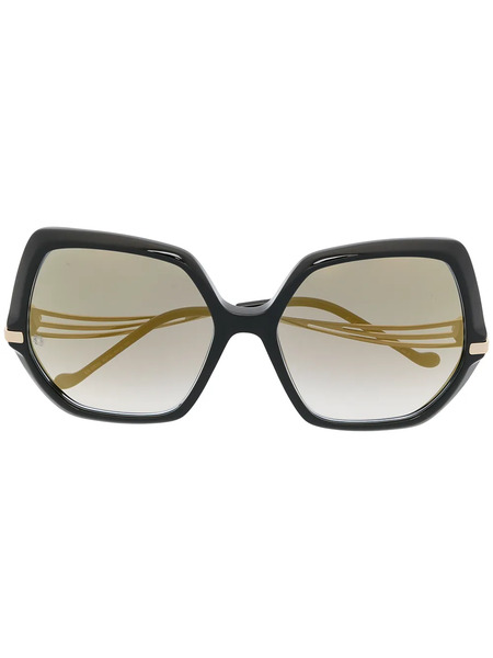  Elie Saab Oversized Frame Sunglasses - Black 