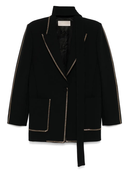  Elie Saab Stud-embellished Blazer - Black 