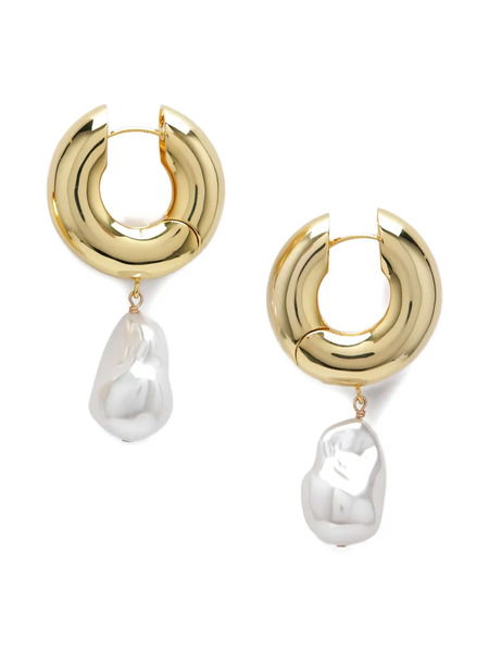  éliou Pleated Pearl Earring - Gold 
