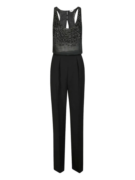  Elisabetta Franchi Beaded Jumpsuit - Black 