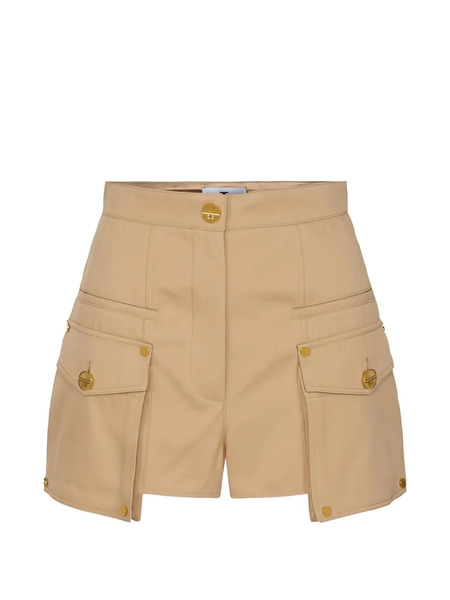  Elisabetta Franchi Cargo-pocket Shorts - Neutrals 