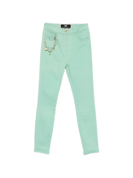  Elisabetta Franchi Charm-pendant Jeans - Green 