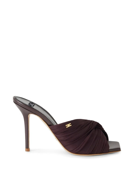  Elisabetta Franchi Crossed Draped Sandals - Brown 