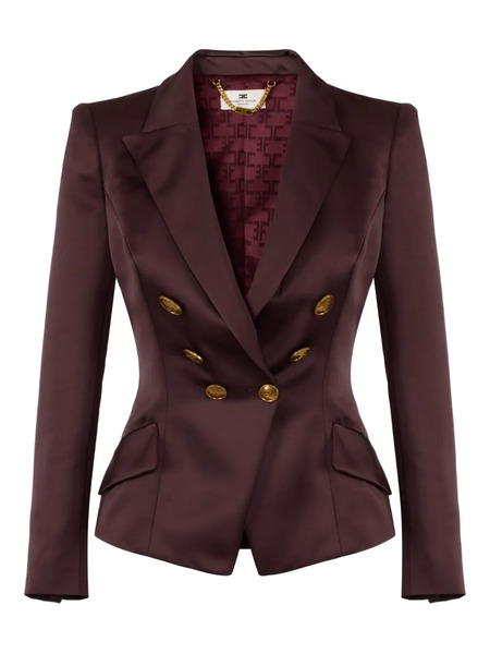  Elisabetta Franchi Double-breasted Blazer - Brown 