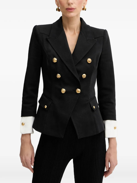  Elisabetta Franchi Double-breasted Button-embellished Jacket - Black 