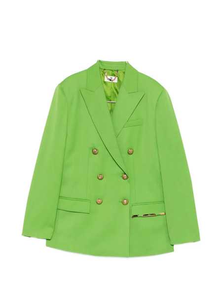  Elisabetta Franchi Double-breasted Buttoned Jacket - Green 