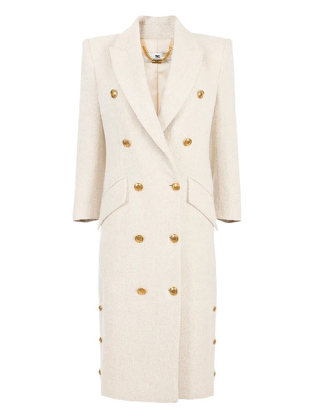  Elisabetta Franchi Double-breasted Coat - White 