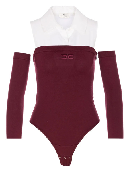  Elisabetta Franchi Embroidered-logo Bodysuit 