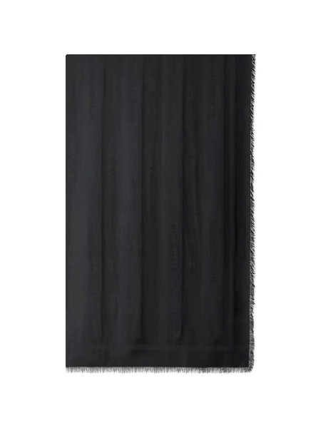  Elisabetta Franchi Fringed-edges Scarf - Black 