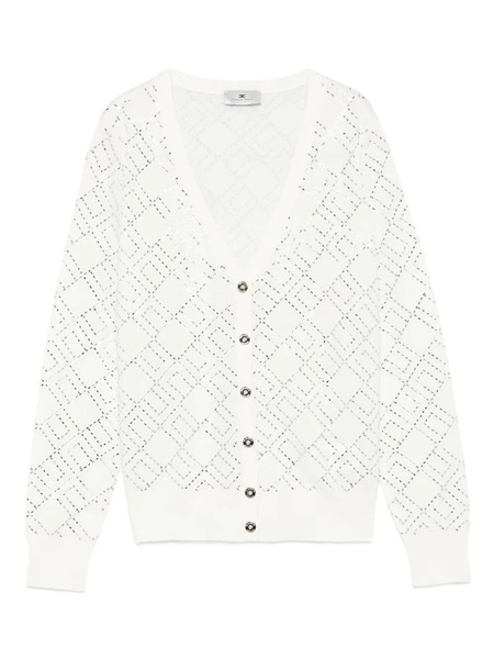  Elisabetta Franchi Geometric-pattern Cardigan - Neutrals 