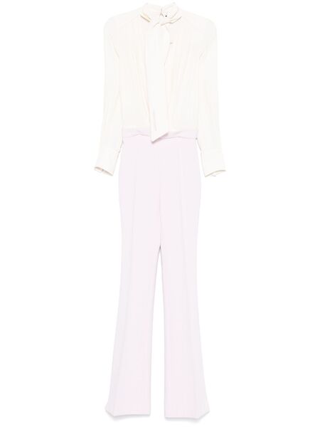  Elisabetta Franchi Georgette Jumpsuit - Neutrals 