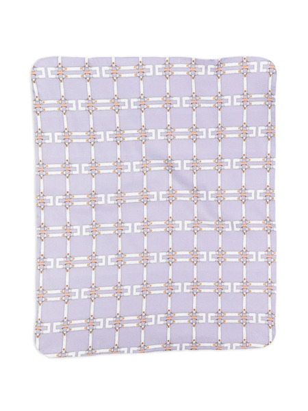  Elisabetta Franchi La Mia Bambina Patterned Blanket - Purple 