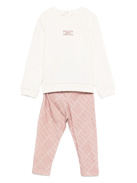 Elisabetta Franchi La Mia Bambina Printed-logo Patterned Set - Neutrals 